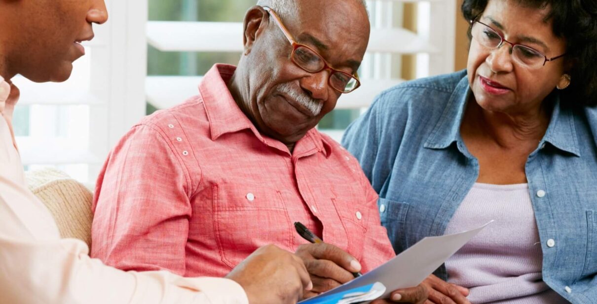 Couple reviewing retirement Planning