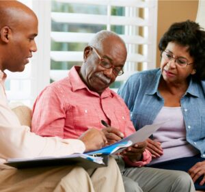 Couple reviewing retirement Planning